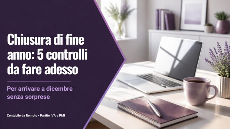 Scopri di più sull'articolo Chiusura di fine anno: 5 controlli da fare in contabilità già da ottobre